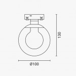 5W LED Kugelleuchte Magnetic Line M05 Warmweiß