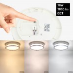 18W LED Deckenleuchte rund Outdoor Weiß CCT