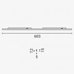 14W LED Linearleuchte Magnetic Line M05 Warmweiß