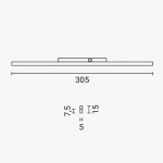 7W LED Linearleuchte Magnetic Line M05 Warmweiß