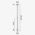 Abhängung 25-50cm für Aufbauschiene Magnetic Line M05 1-fache Aufnahme Abhängung 25-50cm für Aufbauschiene Magnetic Line M05 1-fache Aufnahme