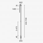Abhängung verkabelt 50-100cm für Aufbauschiene Magnetic Line M05 2-fache Aufnahme Abhängung verkabelt 50-100cm für Aufbauschiene Magnetic Line M05 2-fache Aufnahme