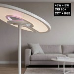 48W Stehleuchte Weiß RGB+CCT fernsteuerbar 48W Stehleuchte Weiß RGB+CCT fernsteuerbar