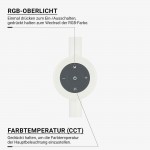 48W Stehleuchte Weiß RGB+CCT fernsteuerbar 48W Stehleuchte Weiß RGB+CCT fernsteuerbar