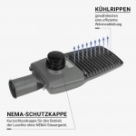 100W Straßenleuchte Kaltweiß mit Vorrichtung für NEMA-Sensor 100W Straßenleuchte Kaltweiß mit Vorrichtung für NEMA-Sensor