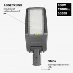 100W Straßenleuchte Kaltweiß mit Vorrichtung für NEMA-Sensor 100W Straßenleuchte Kaltweiß mit Vorrichtung für NEMA-Sensor