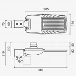 100W Straßenleuchte Kaltweiß mit Vorrichtung für NEMA-Sensor 100W Straßenleuchte Kaltweiß mit Vorrichtung für NEMA-Sensor