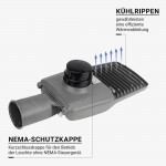 50W Straßenleuchte Kaltweiß mit Vorrichtung für NEMA-Sensor 50W Straßenleuchte Kaltweiß mit Vorrichtung für NEMA-Sensor