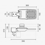50W Straßenleuchte Kaltweiß mit Vorrichtung für NEMA-Sensor 50W Straßenleuchte Kaltweiß mit Vorrichtung für NEMA-Sensor