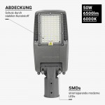 50W Straßenleuchte Kaltweiß mit Vorrichtung für NEMA-Sensor 50W Straßenleuchte Kaltweiß mit Vorrichtung für NEMA-Sensor