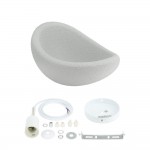 Organische Wabi-Sabi Pendelleuchte in Steinoptik E27 Organische Wabi-Sabi Pendelleuchte in Steinoptik E27
