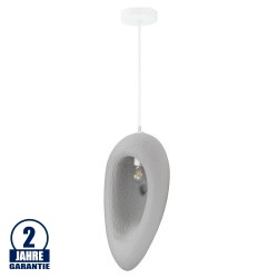 Wabi-Sabi Pendelleuchte in asymmetrischer Kieselform E27