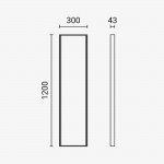 LED Panel Aufbaurahmen Quick 120x30cm LED Panel Aufbaurahmen Quick 120x30cm