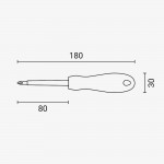 Schraubendreher VDE isoliert PH1 x 80mm Schraubendreher VDE isoliert PH1 x 80mm