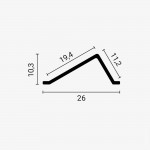 LED Profil für indirekte Beleuchtung 30/60°