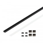 LED Profil 12x7mm Schwarz 2m LED Profil 12x7mm Schwarz 2m
