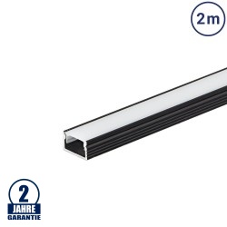 LED Profil 12x7mm Schwarz 2m