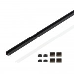 LED Profil 12x10mm Alu Schwarz 2m LED Profil 12x10mm Alu Schwarz 2m
