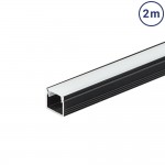 LED Profil 12x10mm Alu Schwarz 2m LED Profil 12x10mm Alu Schwarz 2m